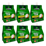 Kit 6 Óleo De Coco Extra Virgem Copra - Pouch Sache 500ml