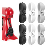 Kit 6 Organizador Enrolador Fios Cabos De Silicone Adesivo