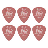 Kit 6 Palhetas Dunlop Gator Grip Guitarra Violão 0,58mm