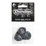 Kit 6 Palhetas Dunlop Gator Grip Jazz Ill 1.4mm 571p140 Usa