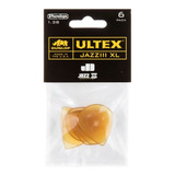 Kit 6 Palhetas Dunlop Ultex Jazz 1.38xl 427p Made In Usa Cor Ambar