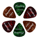 Kit 6 Palhetas Fender Guitarra Violão Espessura Cor Variadas