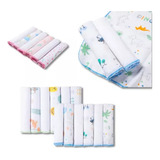Kit 6 Paninho De Boca Bebe Fralda Pano Babete Toalhinha Soft