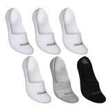 Kit 6 Pares De Meias Sapatilhas Com Silicone Algodão Hoahi