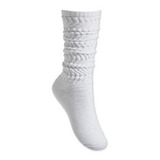Kit 6 Pares Meia Aerobica Brancas Cano Medio Academia Yoga