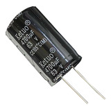 Kit 6 Pçs - Capacitor Eletrolitico 4700x63v - 4700uf X 63v