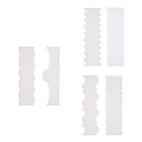 Kit 6 Pçs - Espátulas Decorativas Para Bolo - Ref. 14 15 20