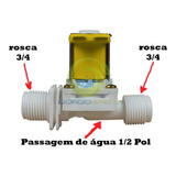 Kit 6 Peças Controle Fluxo Agua Válvula Solenóide 3/4 Jardim