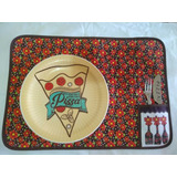 Kit 6 Peças Jogo Americano Matelado C/porta Talheres Lindo
