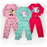 Kit 6 Pijamas Infantil Personagens De Inverno Frio Atacado