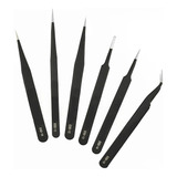 Kit 6 Pinças Anti Estática Esd Eletrônica Smd Anti Magnética