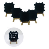 Kit 6 Placa Decorativa Mini Lousa Cavalete 8x11cm
