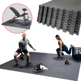Kit 6 Placa Tatame Tapete Eva Borracha 10mm Piso Academia