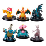 Kit 6 Pokemon Go Miniaturas Pikachu