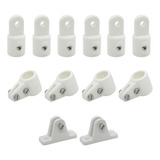 Kit 6 Pont. 4 Abrac. 2 Base 7/8 Capota Barco Lancha Modelo S