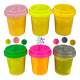 Kit 6 Potes Massinha Massa De Modelar Crianças Ninho Boy