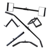 Kit 6 Puxador / Barra Crossover Academia Musculação