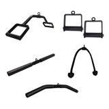 Kit 6 Puxadores Barra Pulley Cross Over Academia