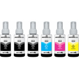 Kit 6 Refil Tinta Uso Para Epson T664 L395 L380 L355 Bycm