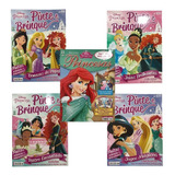 Kit 6 Revistas De Colorir Pintar Atividades Pincesas Disney