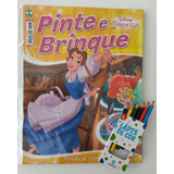 Kit 6 Revistas Princesas Disney Pinte E Brinque E Lápis Cor