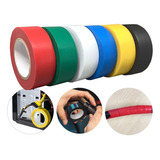 Kit 6 Rolos Fita Isolante Colorida Pvc Antichama 10m Adesiva