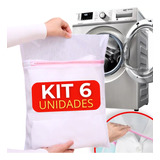 Kit 6 Saco Para Lavar Roupas