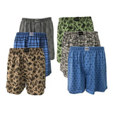 Kit 6 Samba Canção Estampada Plus Size 100% Algodão Confort