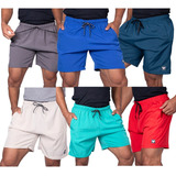 Kit 6 Short Bermuda Masculino Praia Academia Caminhada Laser
