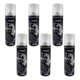 Kit 6 Spray Glitter Brilho Carnaval Cabelo Roupa Corpo Prata