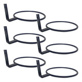 Kit 6 Suporte Anel Raiz N3 16cm Parede P/ Vaso Autoirrigável