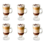 Kit 6 Taças Baby De Capuccino Café Chocolate Xicara 114ml