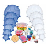 Kit 6 Tampas Panela Silicone Reutilizável Universal Elástica
