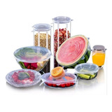 Kit 6 Tampas Silicone Panela Pote Universal Flexível Lavável