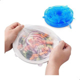 Kit 6 Tampas Silicone Panela Pote Universal Flexível