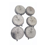 Kit 6 Teca Porta Hóstia Eucaristia Jhs 4,5cm Comunhão