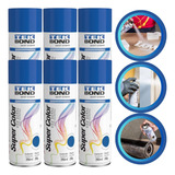 Kit 6 Tinta Spray Tek Bond Varias Cores Uso Geral 350ml