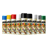 Kit 6 Tinta Spray Vermelho Uso Geral White Lub 340ml