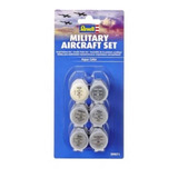 Kit 6 Tintas Acrilica Aqua Color Avião Militar Revell 39071