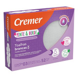 Kit 6 Toalha Fralda Pinte E Borde Cremer Luxo- Kit C/2 Cxs