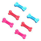 Kit 6 Un - Brinquedo Pet Mordedor Osso Massageador Pequeno