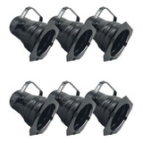 Kit 6 Unidades - Canhão Refletor Spot Par 38 Preto Porta Gel
