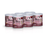 Kit 6 Unidades Pet Delícia Papinha De Frango 320g Filhotes