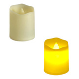 Kit 6 Velas De Led Vela Eletrônica Baterias Inclusas Amarelo