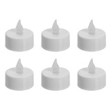 Kit 6 Velas Eletrônica Vela De Led Amarela Baterias Inclusas