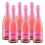Kit 6 Vinhos Espumante Demi-sec Rosé Vero Garibaldi Nacional
