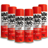 Kit 6 White Lub Desengripante Óleo Spray Lubrificante 300ml 