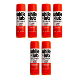 Kit 6 White Lub Super Desengripante Óleo Spray 300 Ml