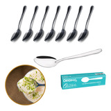 Kit 60 Colher De Sobremesa 100% Aço Inox Para Festas Buffet