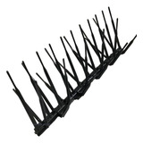 Kit 60 Espículas Anti Pombos Inibe Aves Policarbonato Preto
